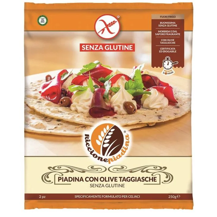 Riccione Piadina con Olive Taggiasche Senza Glutine 2 pezzi