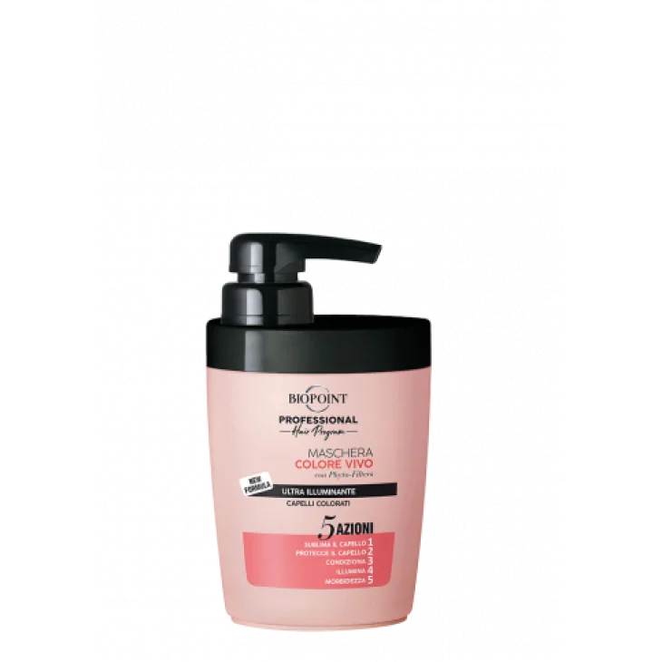 Biopoint Professional Hair 5 Azioni Maschera colore Vivo per Capelli Colorati 300 ml