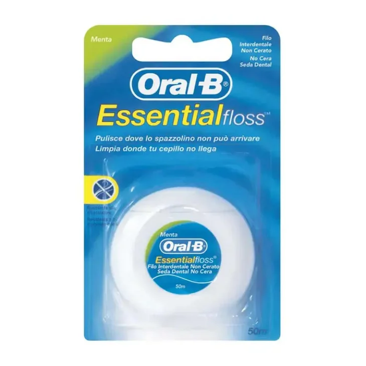 Oral-B Essential Floss Filo Interdentale Non Cerato Dispenser 50 M