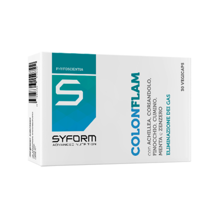 Syform Colonflam Integratore per Eliminare Gas Intestinali 30 vegicaps