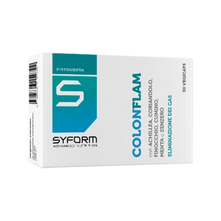 Syform Colonflam Integratore per Eliminare Gas Intestinali 30 vegicaps
