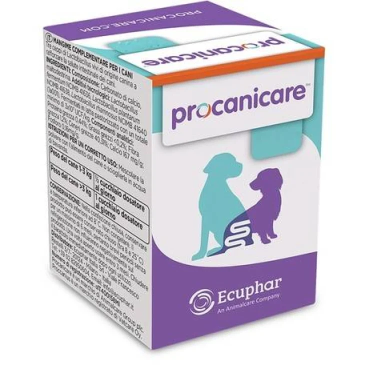 Ecuphar Procanicare Alimento Complementare per Cani per il Benessere Intestinale 60 g
