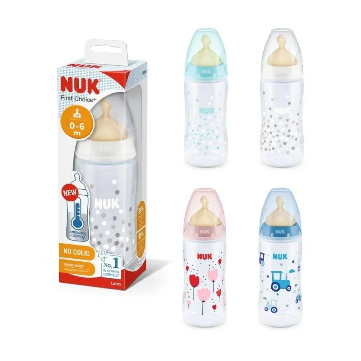 Nuk Biberon First Choice Plus Temperature Control 0-6 mesi 300 ml 1 pezzo