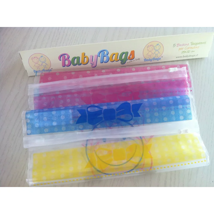 BabyBags Bustine per il Corredino del Neonato Colore Giallo 5 bustine