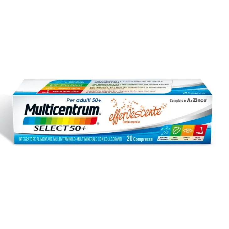Multicentrum Select 50+ Integratore Vitamine e Minerali per Adulti 20 compresse