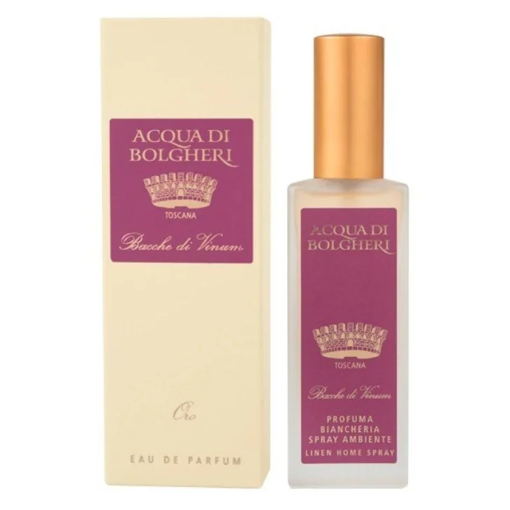 Acqua di Bolgheri Le Bacche Di Vinum Profuma Ambienti e Biancheria Spray 100 ml