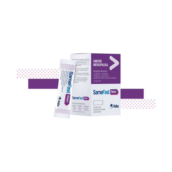 Fidia Samefast React Integratore per Umore e Disturbi della Menopausa 20 stick pack