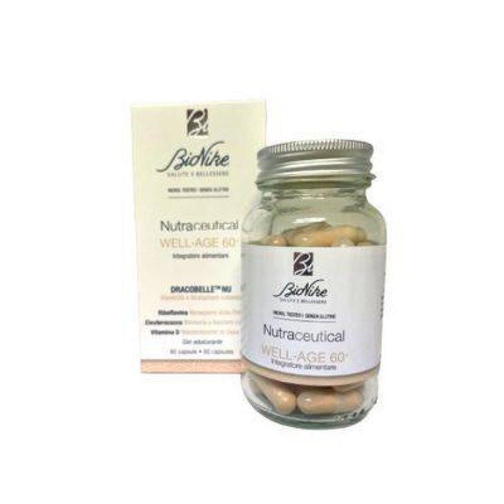BioNike Nutraceutical Well Age 60+ Integratore per Elasticità e Idratazione Cutanea 60 capsule