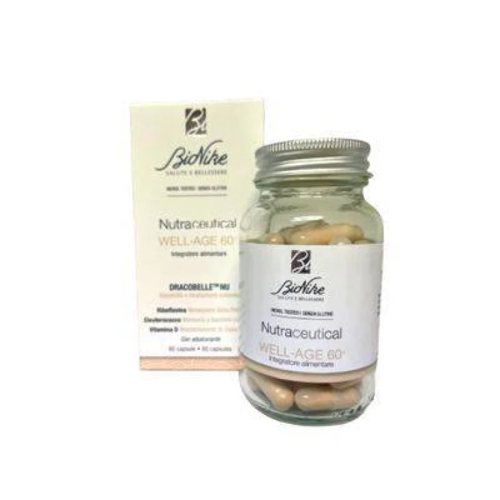 BioNike Nutraceutical Well Age 60+ Integratore per Elasticità e Idratazione Cutanea 60 capsule