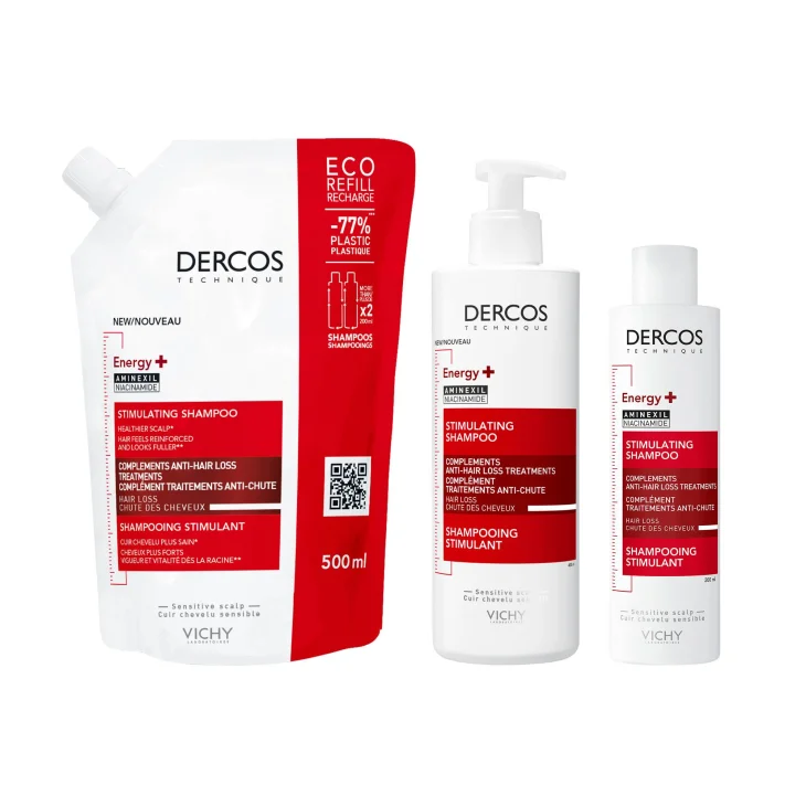 Vichy Dercos Shampoo Energizzante Anticaduta Eco Ricarica 500 ml