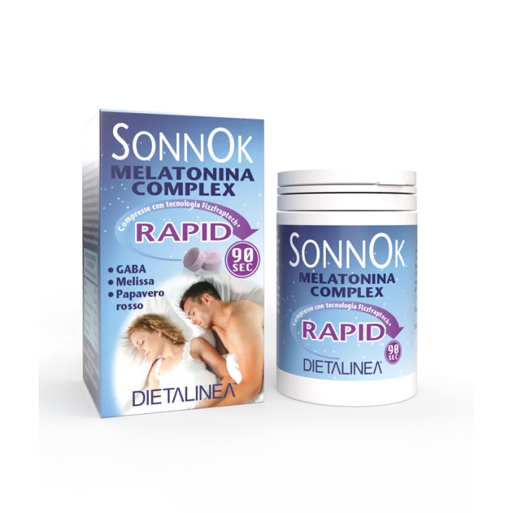 Dietalinea SonnOk Melatonina Complex Rapid Integratore per Dormire 60 compresse