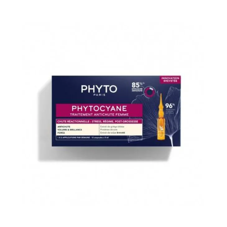 Phyto Phytocyane Fiale Anti-Caduta Temporanea Dei Capelli Donna 12x5ml