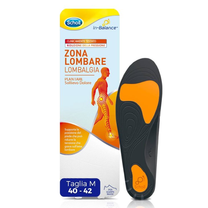Scholl Plantare Lombare Sollievo Dolore Taglia L 2 pezzi