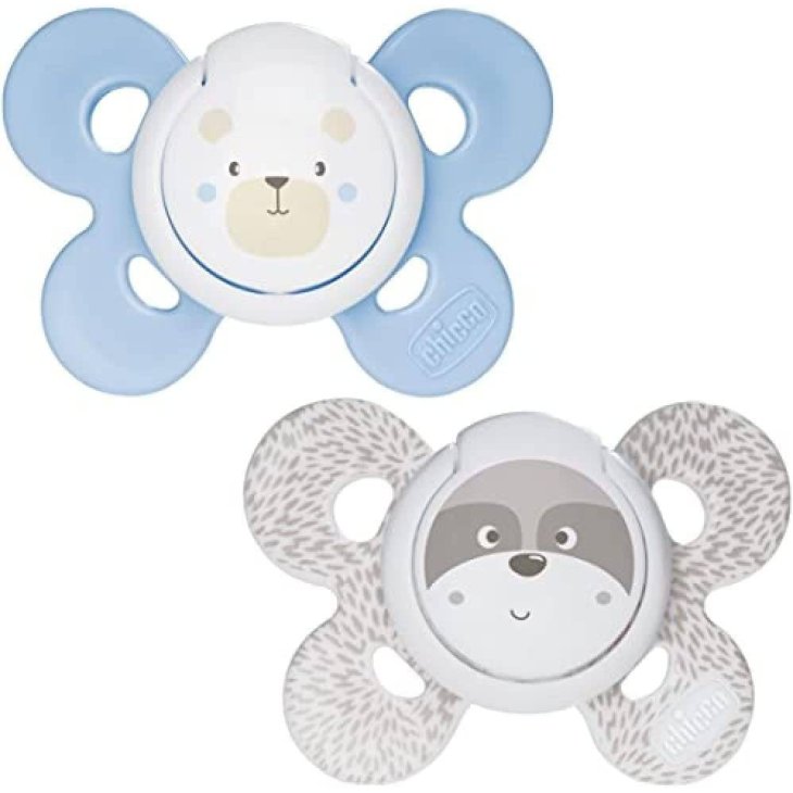 Chicco Physio Comfort Boy Succhietto in Silicone 0-6 mesi 2 pezzi