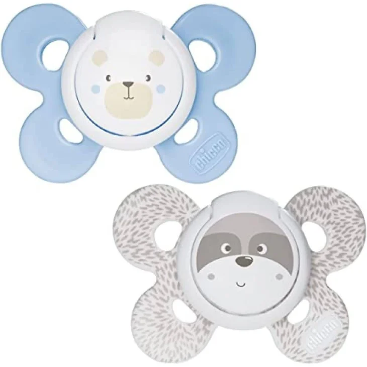 Chicco Physio Comfort Boy Succhietto in Silicone 0-6 mesi 2 pezzi