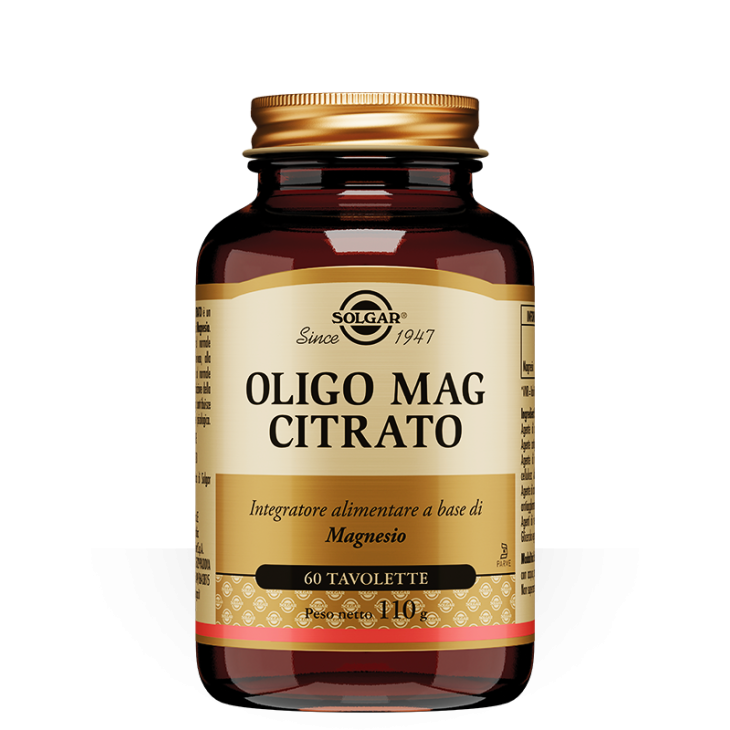 Solgar Oligo Mag Citrato Integratore di Magnesio 60 tavolette