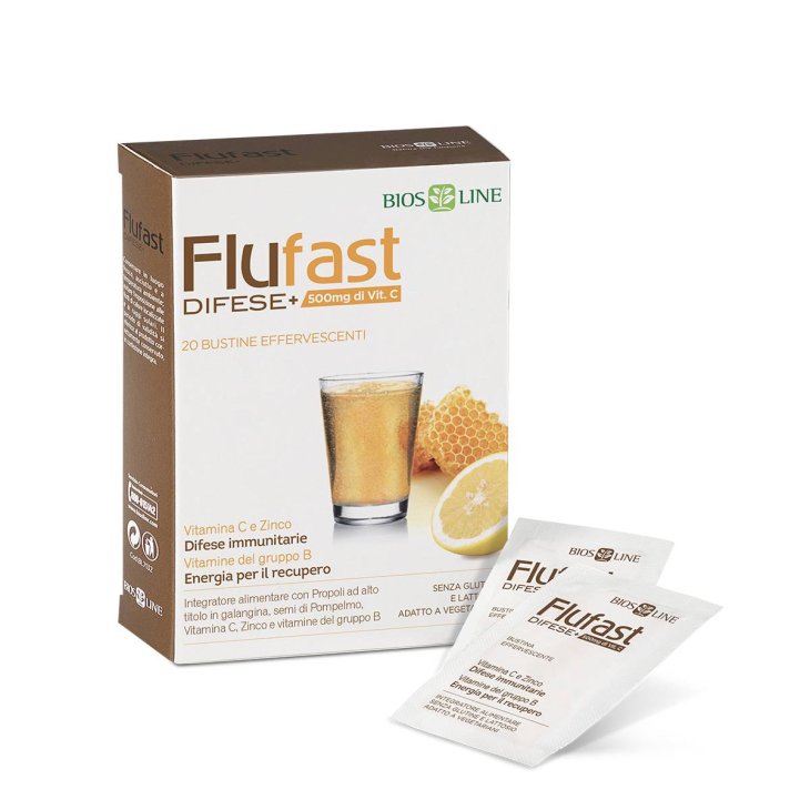 Bios Line Apix Flufast Difese + Integratore per le Difese Immunitarie 20 bustine effervescenti