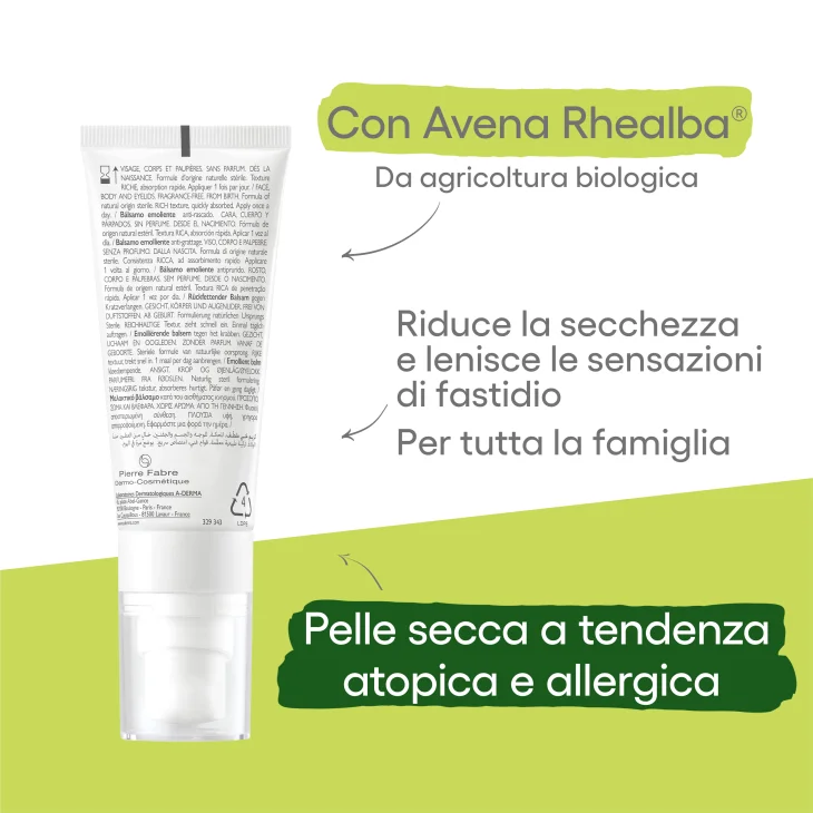 A-Derma Exomega Allergo Balsamo Emolliente Cosmetico Sterile 40 ml A-Derma Exomega Allergo Balsamo Emolliente Cosmetico Sterile 40 ml