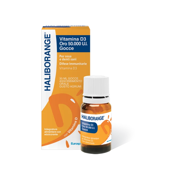 Haliborange Vitamina D3 Oro 50.000 U.I integratore di Vitamina D3 30 ml