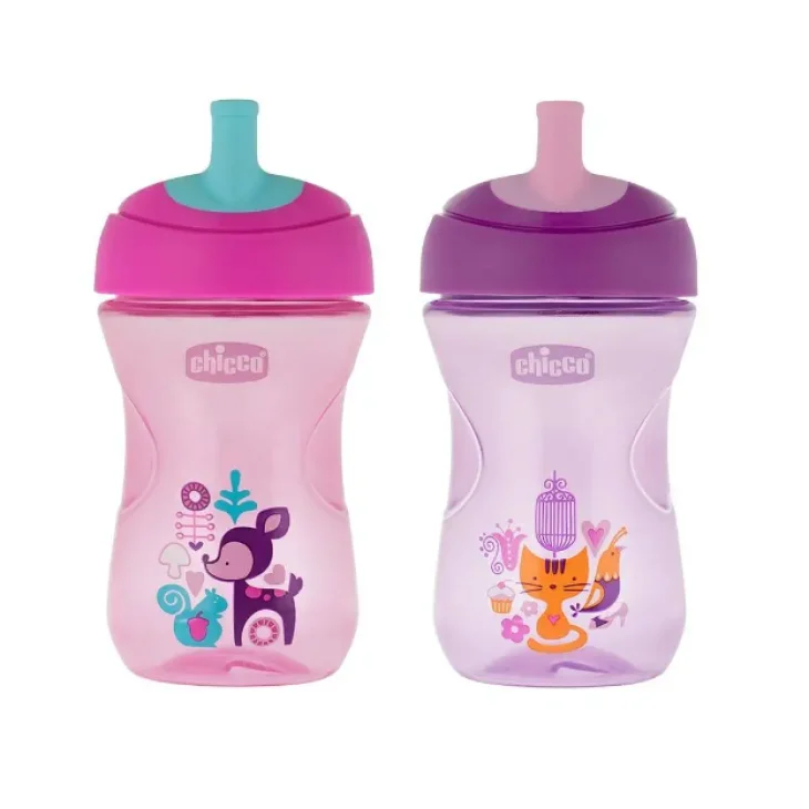 Chicco Advanced Cup Tazza Rosa con Cannuccia 1 pezzo