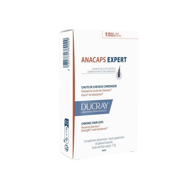 Ducray Anacaps Expert Integratore per Capelli e Unghie 30 capsule