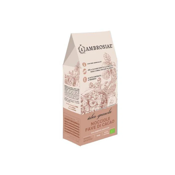 Ambrosiae Ubergranola Muesli Nocciola e Fave di Cacao 250 g