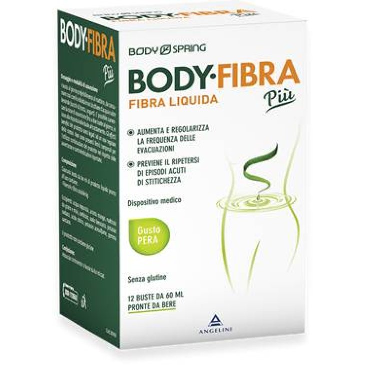 Body Spring Body Fibra Integratore di Fibre Gusto Pera 12 bustine