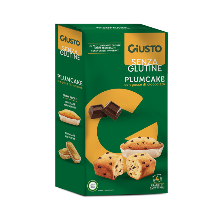 Giusto Plumcake Con Gocce di Cioccolato Senza Glutine 160 g