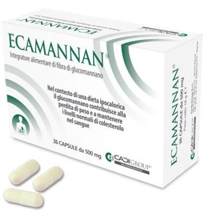 Ecamannan Integratore per Dimagrire 36 Compresse