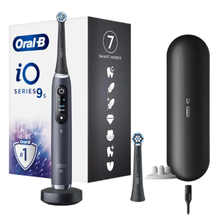 Oral-B iO SERIES 9s Black Spazzolino Elettrico + 2 Refill