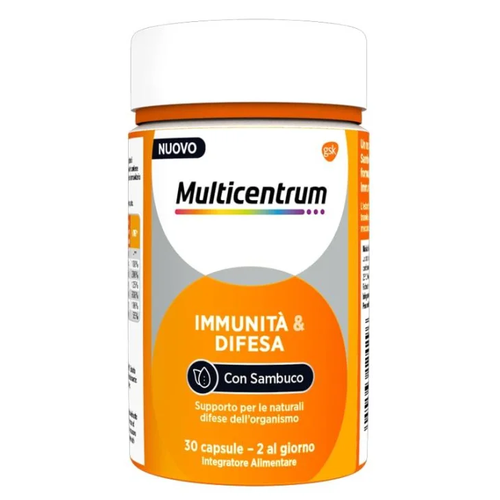 Multicentrum Immunità & Difesa Integratore per le Difese Immunitarie 30 capsule