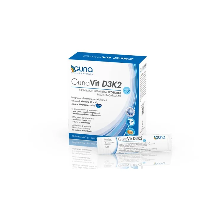 Guna Vit D3K2 Integratore Multivitaminico 30 bustine