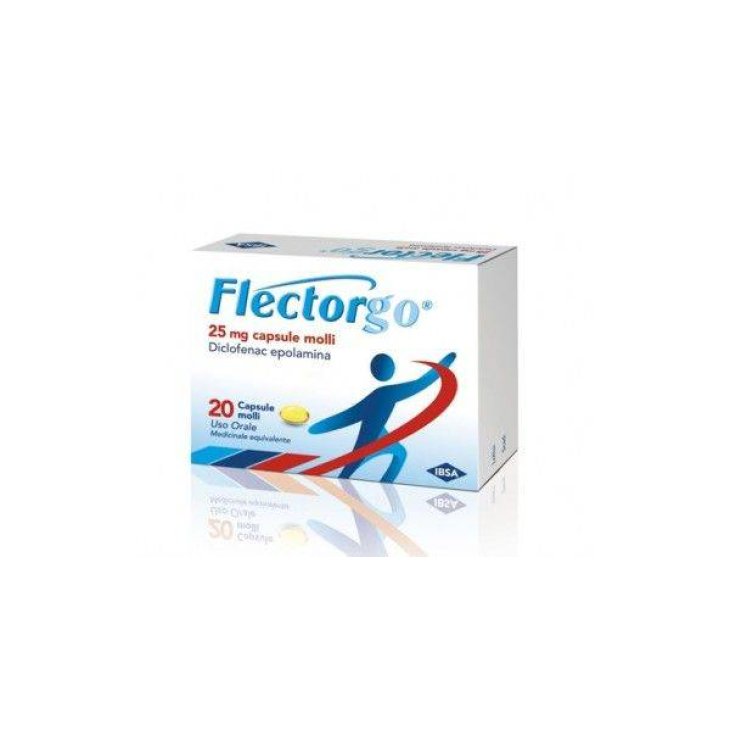 Ibsa Flectorgo Medicinale per Dolori Reumatici e Muscolari 20 capsule
