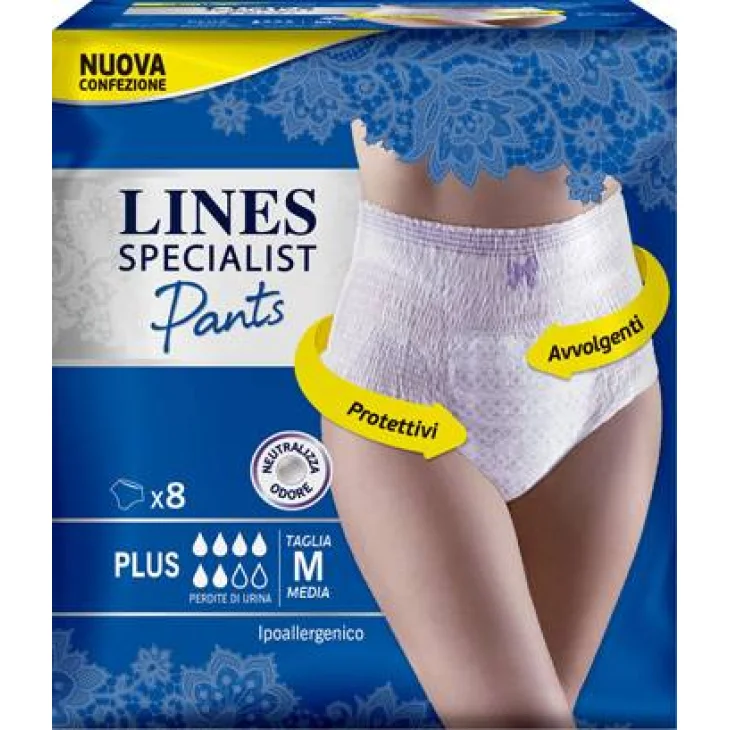Lines Specialist Pants Plus Pannolone Taglia M 8 Pezzi