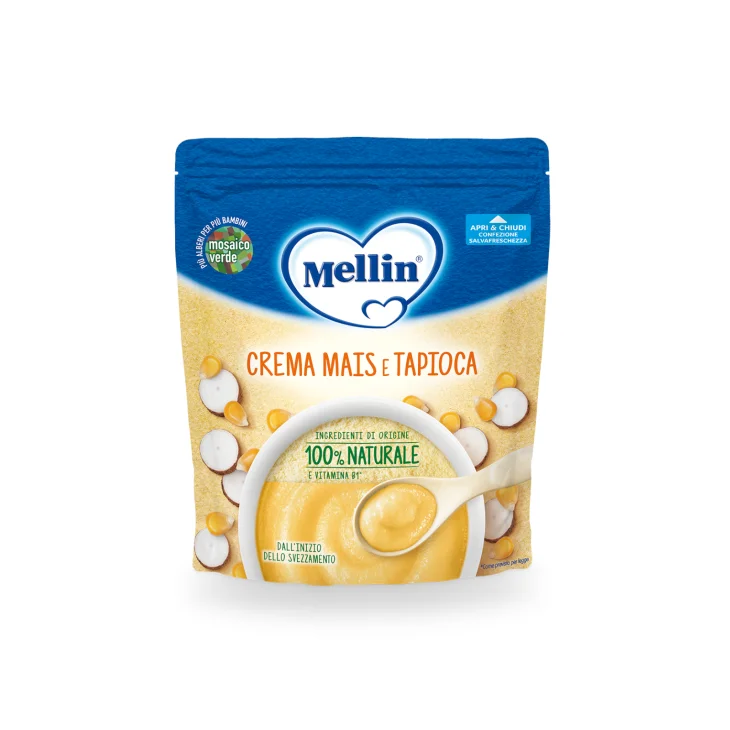 Mellin Crema Mais e Tapioca dal 4 mese di Età 200 g