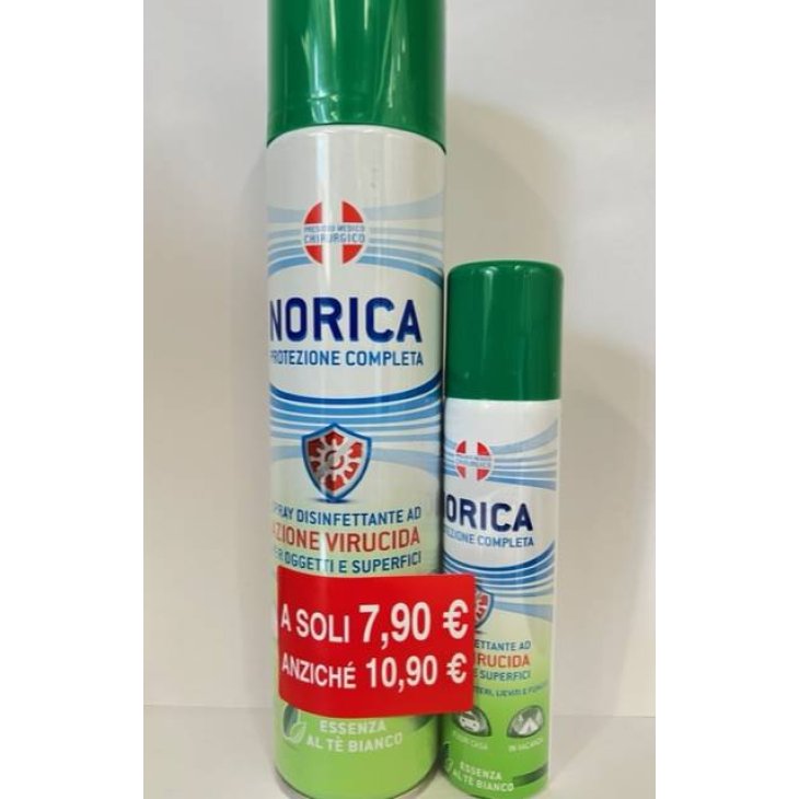 Norica Spray Sanificante per Ambiente ed Oggetti Aroma Tè Bianco 300+75 ml