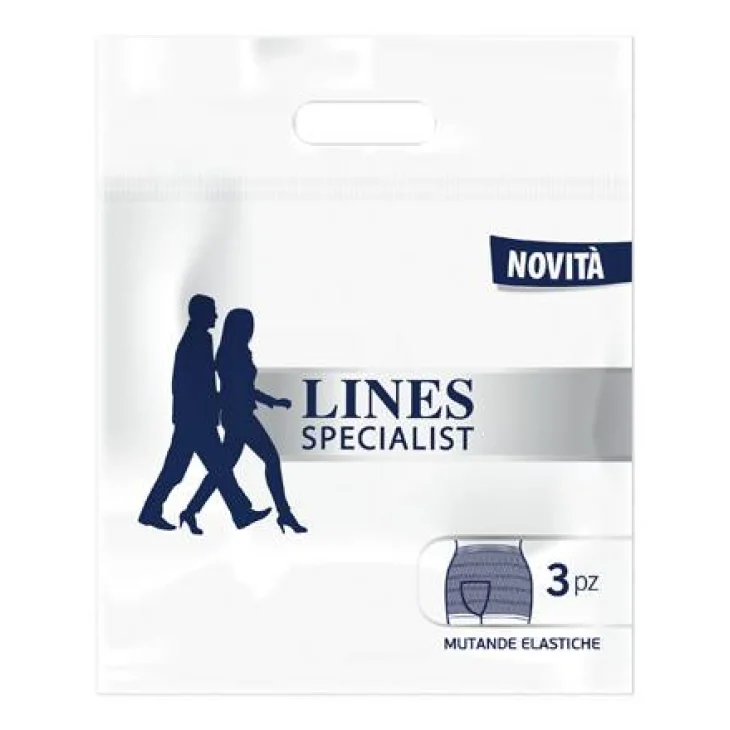 Lines Specialist Mutanda Elastica a Rete per Incontinenza Taglia XL 3 pezzi