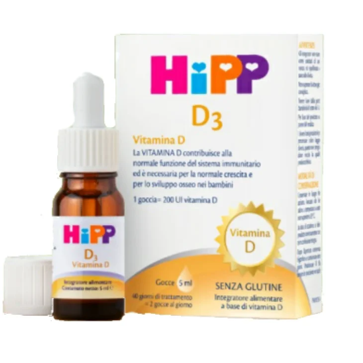 Hipp D3 Integratore di Vitamina D3 per Bambini 5 ml