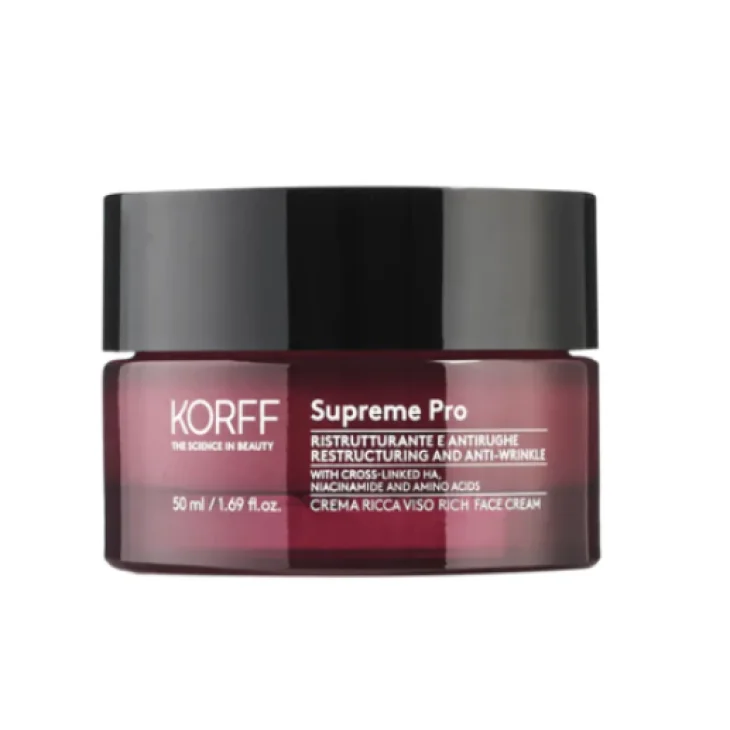 Korff Supreme Pro Crema Viso Ricca Ristrutturante e Antirughe 50 ml