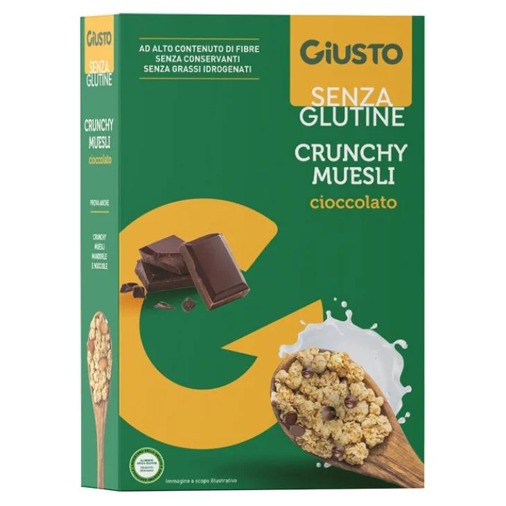 Giusto senza Glutine Crunchy Muesli con Cioccolato 375 g
