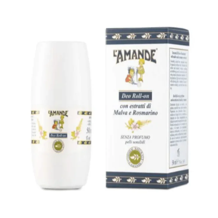 L'Amande Marseille Deodorante Roll-On Malva e Rosmarino Bio 50 ml