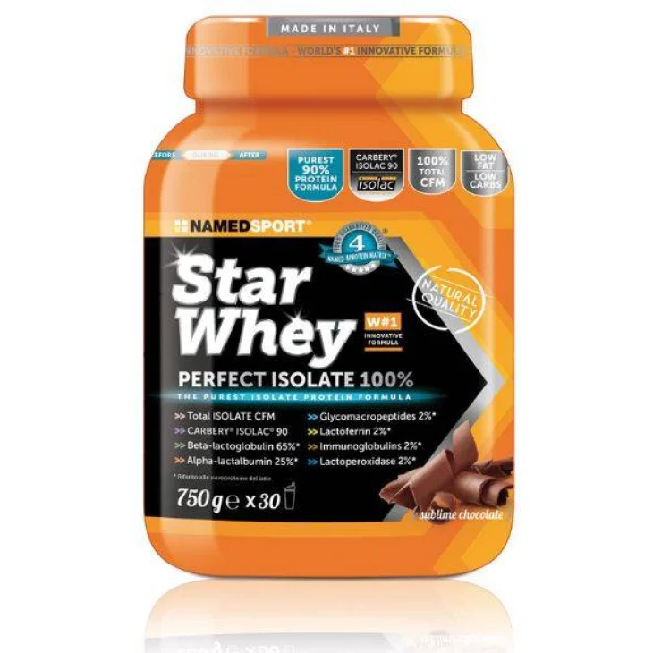 Named Sport Star Whey Sublime Chocolate Integratore di Proteine per Sportivi 750 g Promo