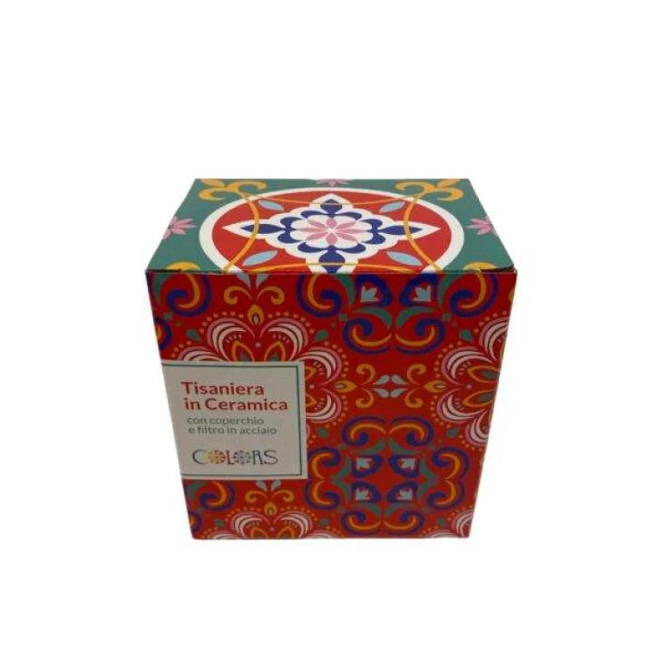 Le Maioliche Tisaniera in Ceramica Colore Fire Red 1 pezzo
