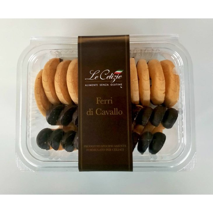Le Celizie Ferri di Cavallo al Cioccolato Biscotti Senza Glutine e Senza Lattosio 170 g
