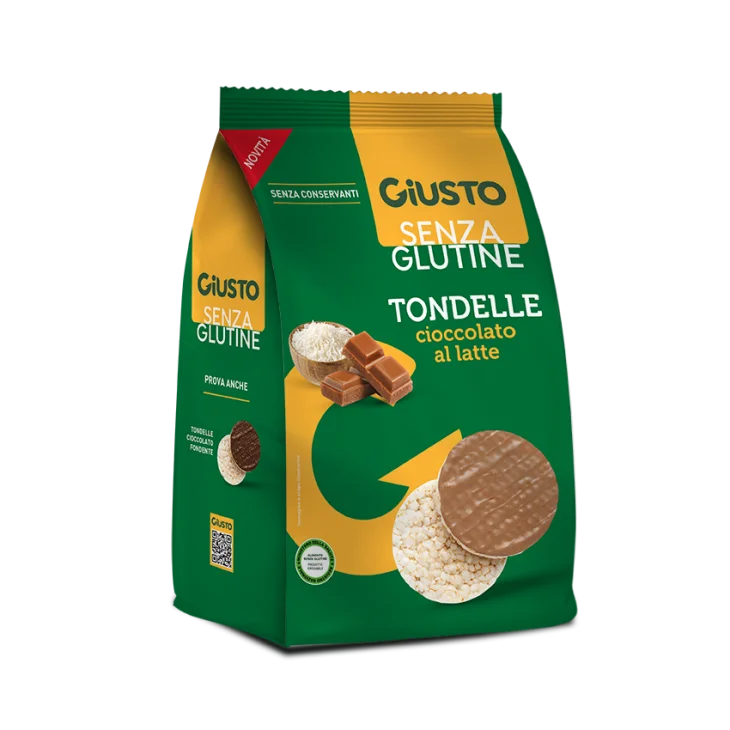 Giusto senza Glutine Tondelle al Cioccolato al Latte 60 g