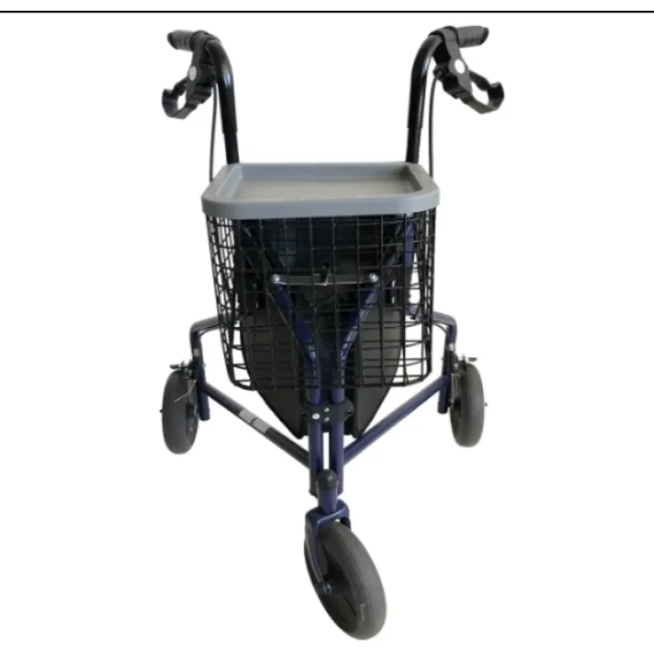 Moretti Rollator in Acciaio 3 Ruote Blu Mopedia