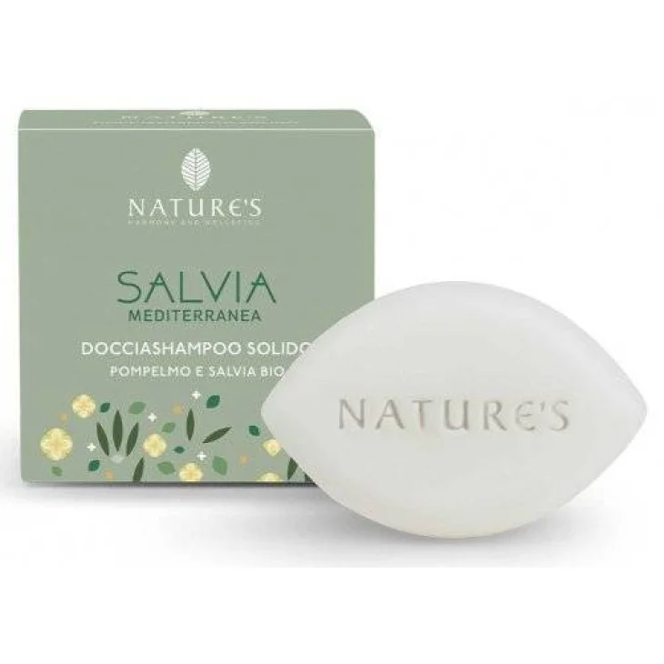 Nature's Salvia Mediterranea Doccia Shampoo Solido 60 g