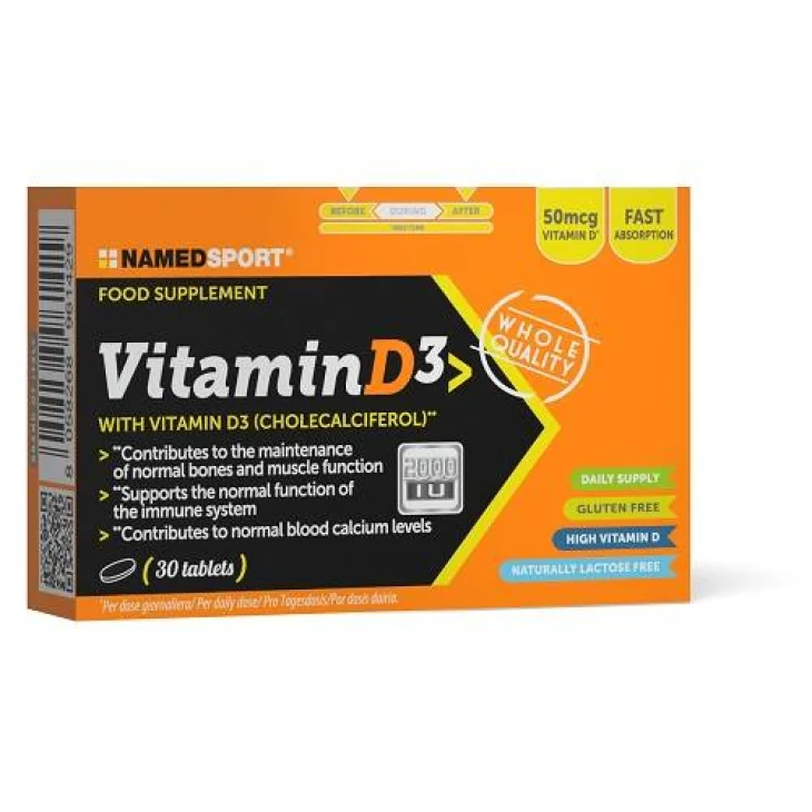 Named Sport Vitamin D3 Integratore Alimentare 30 compresse