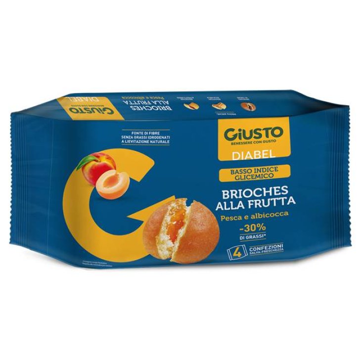 Giusto Diabel Brioches alla Frutta 4x45 g