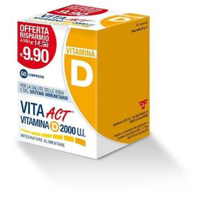 Linea Act Vita Act Integratore di Vitamina D 2000UI 60 compresse